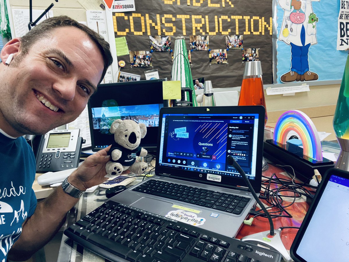 MrCoachK15's tweet photo. What great connection, conversation, and direction on @MicrosoftTeams Call with the #USAE2Crew! 🙌

Great things still to do on my #Road2E2🇦🇺! #E2 #MicrosoftEDU #MIEExpert  🐨  🦘 🦙 https://t.co/NtJGfkVnCK