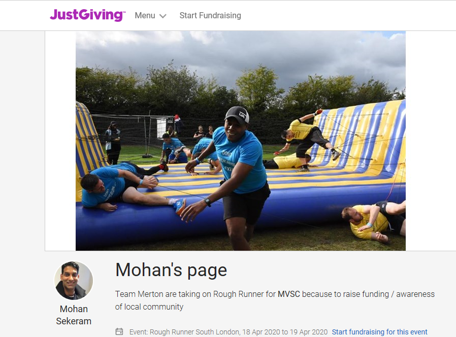 MertonGiving's tweet image. The non-stoppable @SekeramMohan and his team will be completing #Merton #RoughRunner for the 2nd time in April, raising money for #MertonGiving. Are you able to sponsor his team so we can fund projects for more local #Merton charities?  More details here bit.ly/39fxhj8