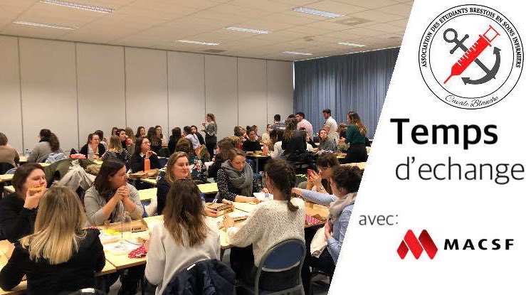 AsebsiCB's tweet image. [#MACSF] 

📍Un grand merci au @Groupe_MACSF pour être venue à la rencontre des #Etudiants en #Soins #Infirmiers du @CHRU_Brest 🙌🏻

➡️Convivialité 
➡️Temps d’échange 
➡️Informations 

Plusieurs thèmes ont été abordé lors de la pause déjeuner offert par la MACSF
Cc @EtudiantsSante
