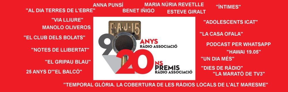 RadioAssociacio's tweet photo. Els periodistes de tribunals i d’emergències protagonitzen el llistat de guanyadors dels #PremisRàdioAssociació2020

https://t.co/dLIHQBEtuU
@VoxUJIRadio #AdolescentsiCat @maresme360 https://t.co/li8DteLkvC
