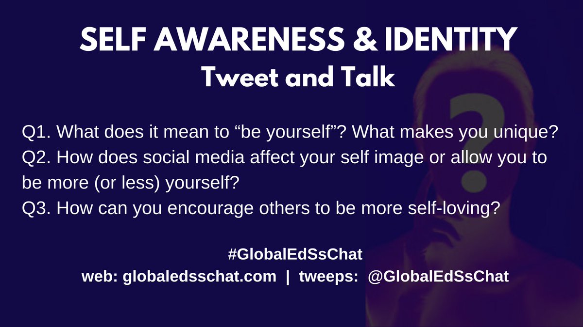JCasaTodd's tweet photo. Check out our next @GlobalEdSsChat Tweet &amp; Talk topic on March 10th at 1 pm ET. Use our panel discussion for your own springboard into class conversations about self-awareness &amp; identity. DM me if your students would like to be guests on panel. #GlobalEdSschat #ycdsb21c #onted https://t.co/6FnDavHv74