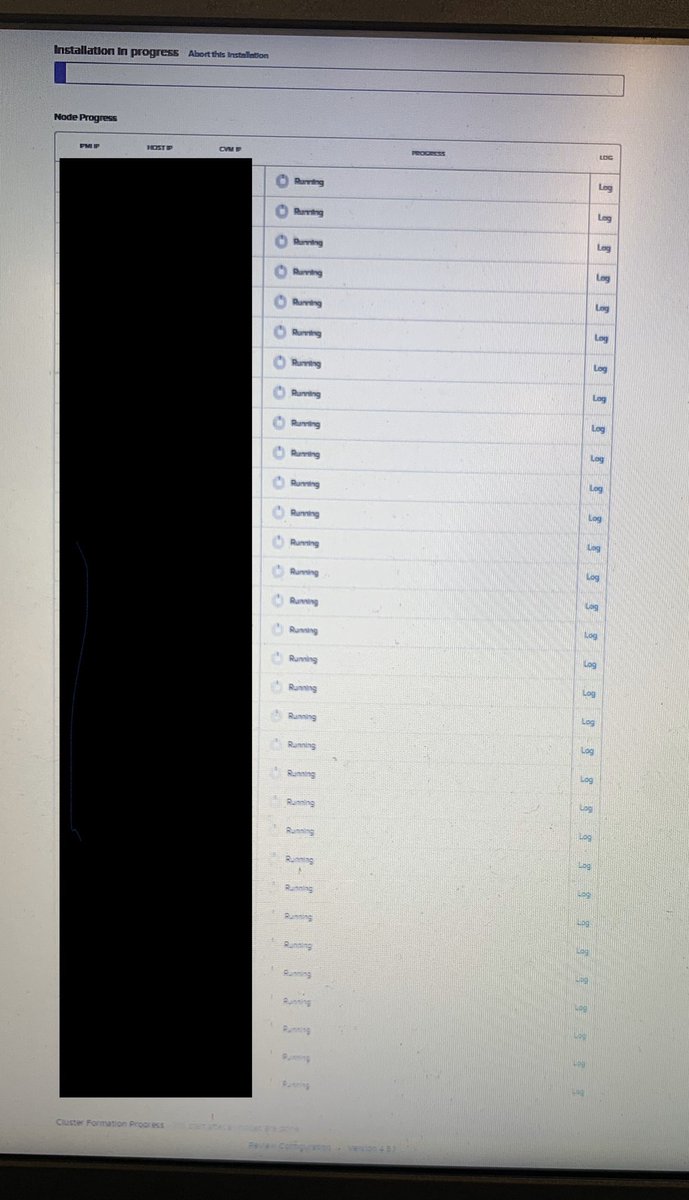 Justed kicked off #Nutanix Foundation to build a small cluster #NutanixNTC ;)