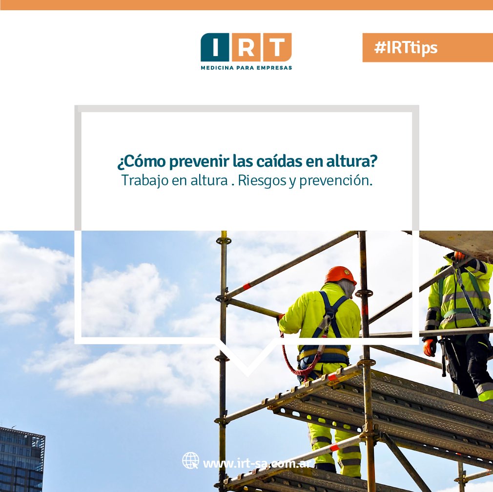 IRT4's tweet photo. #IRTtips
Cómo PREVENIR:
•Uso adecuado de los accesos. •Instalar barandas de seguridad en todos los espacios.
•Distancia máxima de 36 cm entre el andamio y la fachada.
•Plataformas que cubran el 100% de la superficie.
•Utilizar todos los elementos de protección adecuados. https://t.co/3fqUUSfkZp