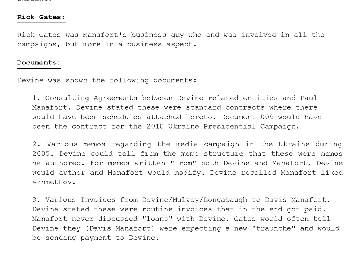 The key point I think has been neglected: Bernie's manager Devine didn't just work for the same pro-Putin candidate - Paul Manafort was the *prime contractor.*Devine worked FOR MANAFORT in Ukraine. On behalf of Putin.