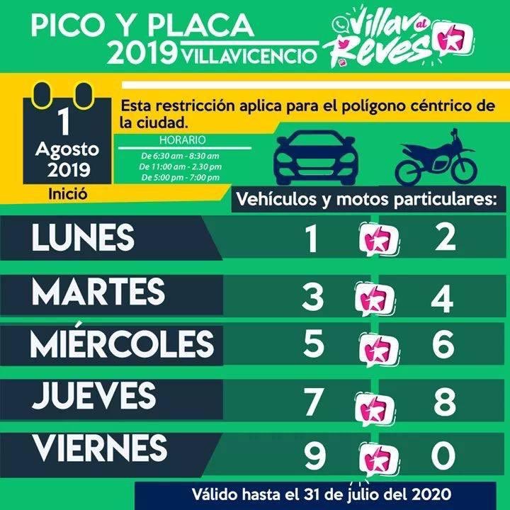 Villavoalreves's tweet photo. Martes #3y4 #PicoyPlaca #Villavicencio https://t.co/YHeLGOTXsk