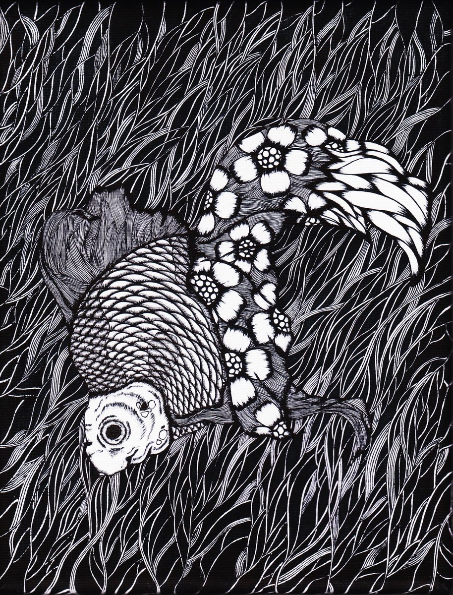 作者不詳　ペン画 作者不詳 ペン画