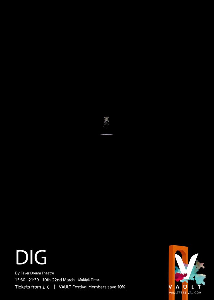 GwithianEvans's tweet photo. - DIG - come jump in the tunnel with myself and @WooMcGoo in @feverdream31 immersive production of ‘Dig’ @VAULTFestival only 10 people per show, so get booking!! #immersive #theatre #vaults2020 https://t.co/MQZaWR36oX