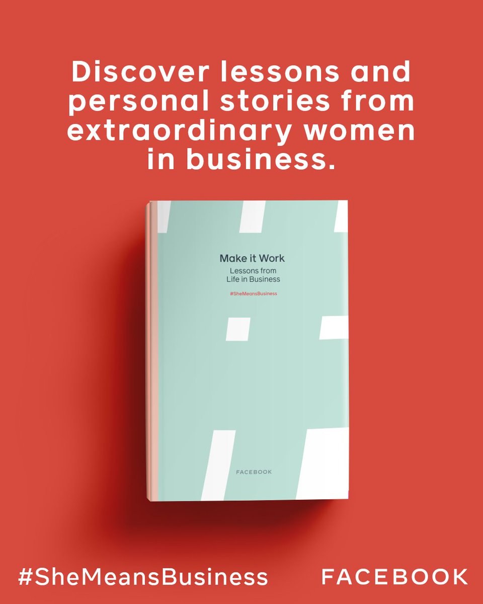 We want to celebrate our partner @Facebook 
#SheMeansBusiness initiative! The amazing book 'Make It Work' collates the personal wisdom of 14 of the UK's top businesswomen. 

We believe in our young female entrepreneurs🌟

Click here👉: bit.ly/2TgMJWL