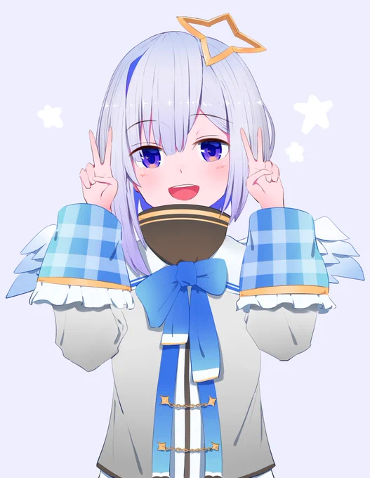 謎ポーズ天使 
#かなたーと 