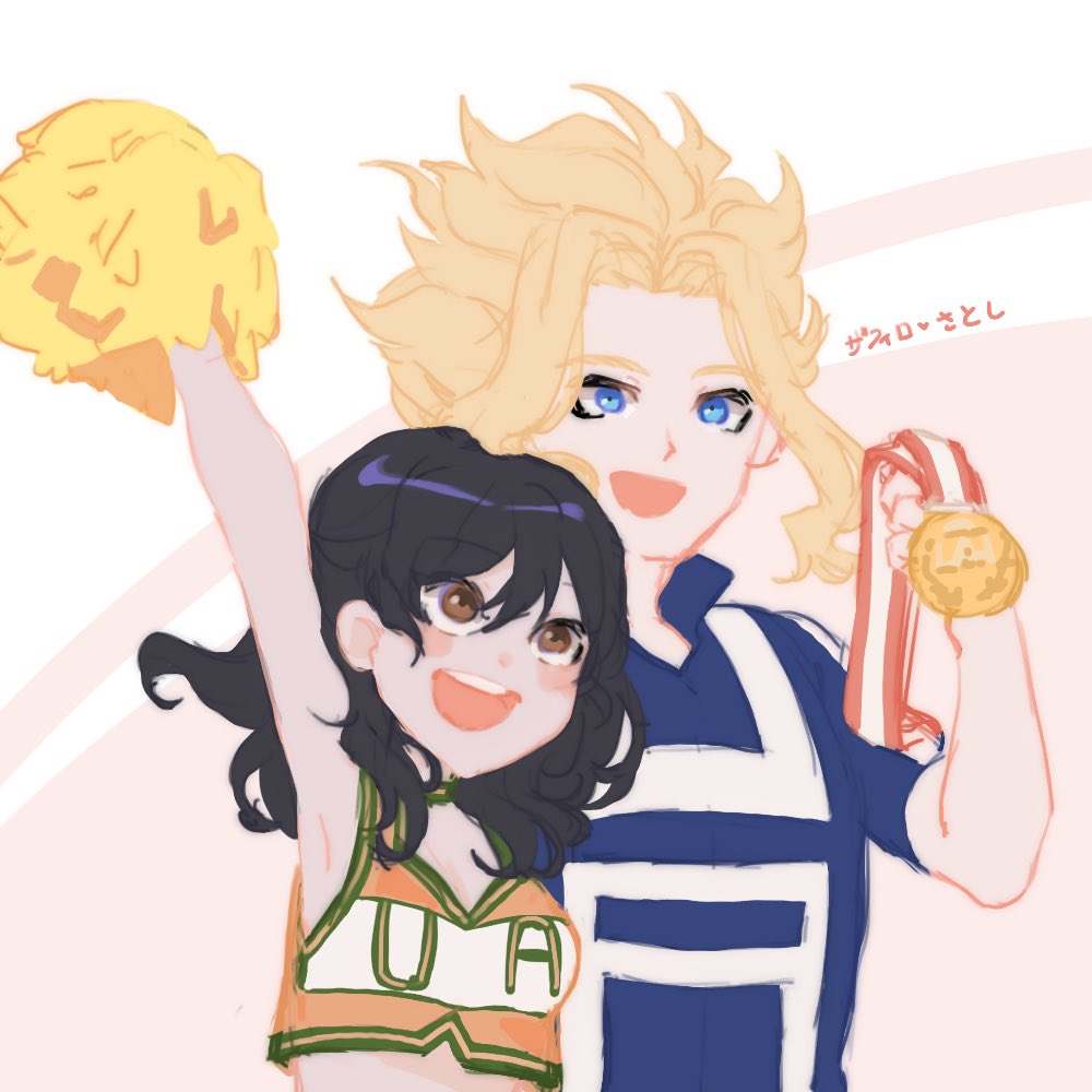 Celestizai's tweet photo. My favorite commissions I got by @zafirosatoshi of Toshinori and Vidal ! ♡ 

I just love them so much!😭🖤💛 https://t.co/tnTrwPSBtq