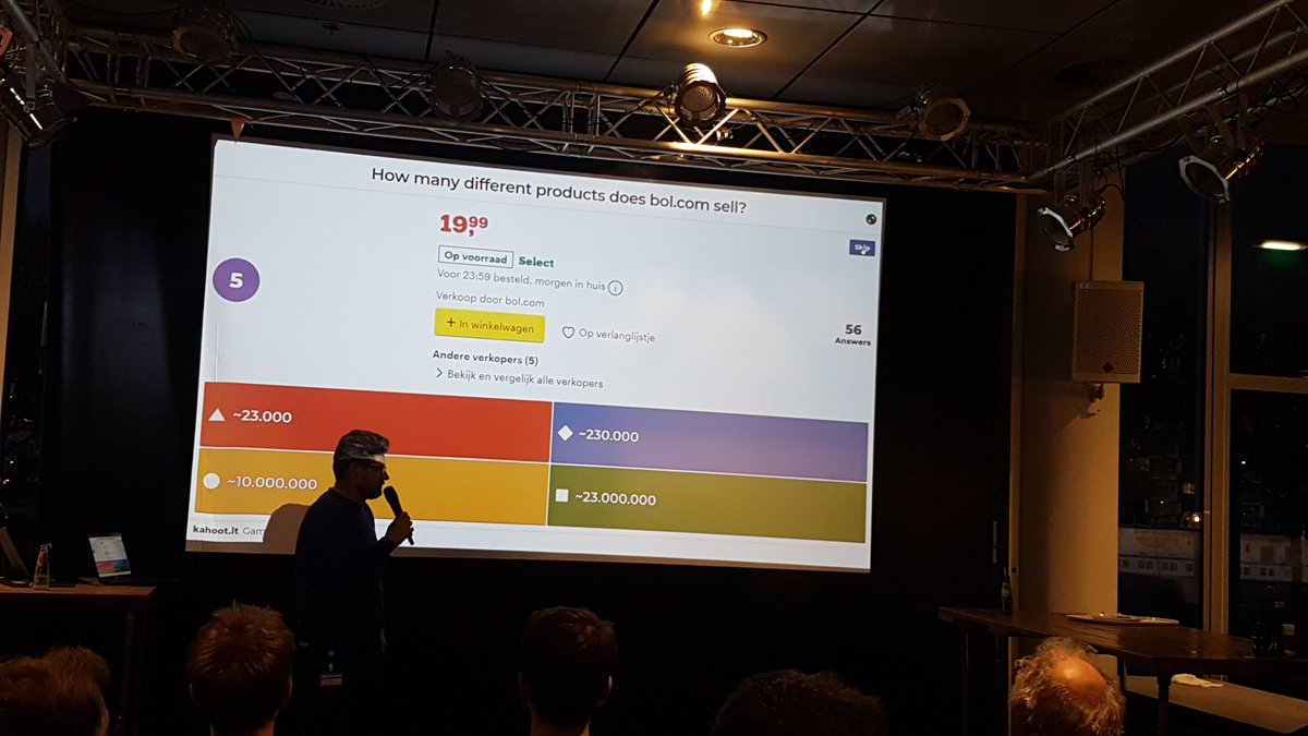 ManelSlokom's tweet photo. A game hosted by https://t.co/CZMik034h6 at the #recsysnl. i would say it is great way to get to know #bol.com
#Utrecht #Netherlands https://t.co/rN37VFTx7z