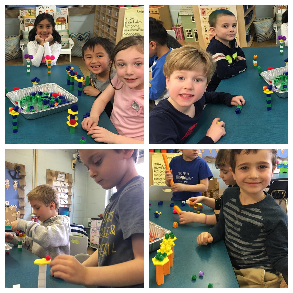 HammelJill's tweet photo. #FullDayK scientists created a beautiful forest of #TruffulaTrees after reading The Lorax! #SeussSTEMChallenge #ReadAcrossAmerica2020 #FineMotorSkillDevelopment #Teamwork #FullDayKReaders https://t.co/HuOhdw4KDc