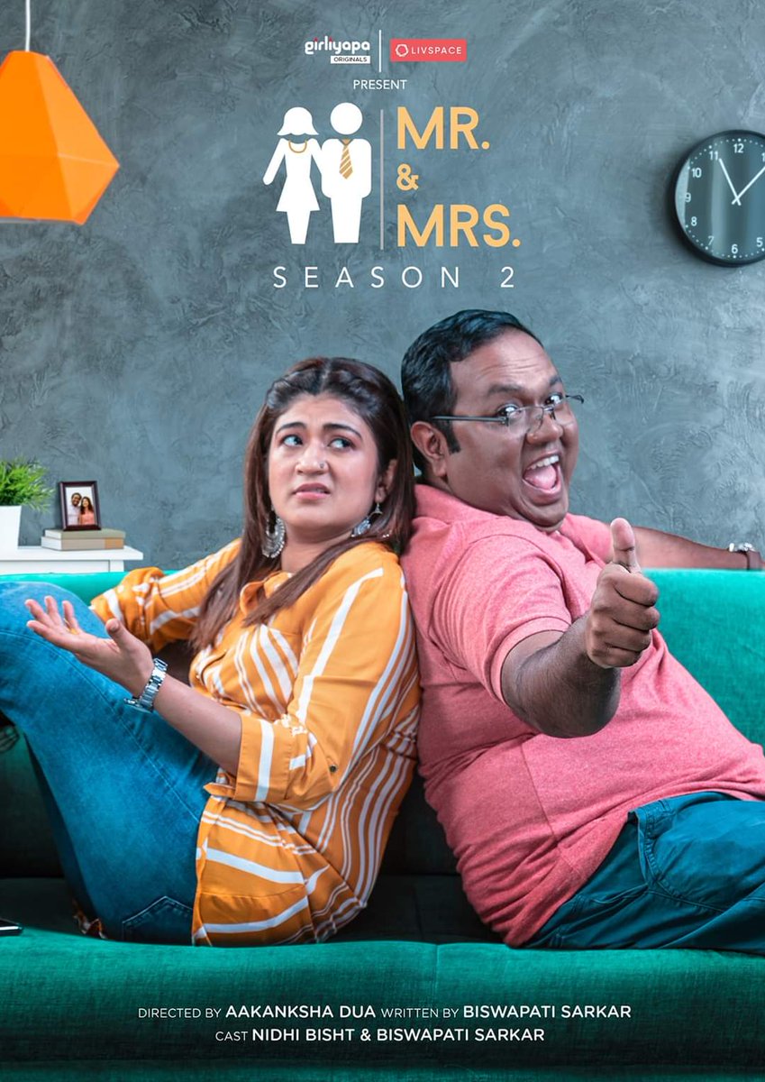 11) Mr. & Mrs. (2018– ) Season 2(7 Jan - 3 Mar)  @ChhotaThalaiva and  @EkThapaTiger are   #MrandMrs
