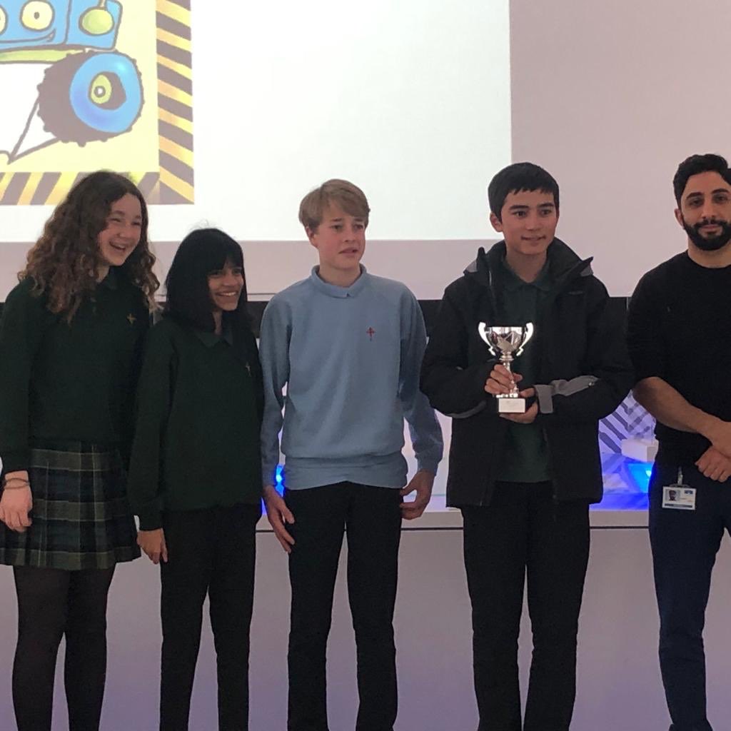 CncsScience's tweet photo. We went to the #antweight robotics competition at #RICARDO in Shoreham and our students really got stuck in and did a fantastic job of designing and building their robots. It culminated in Cardinal Newman winning third and fourth place in the competition!! https://t.co/ruEYX693Qk