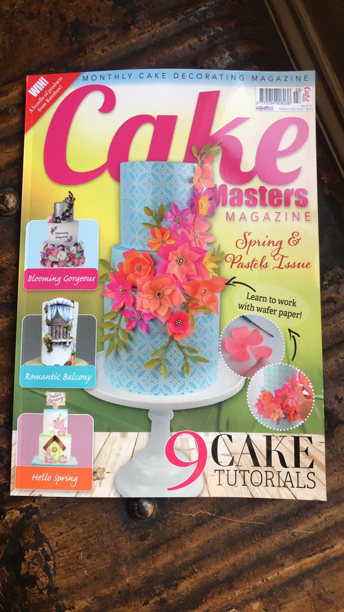So excited for this to land on my doormat today!!!! Check out page 28!!! My first photo tutorial for <a href="/CakeMasters/">Cake Masters</a> magazine xx