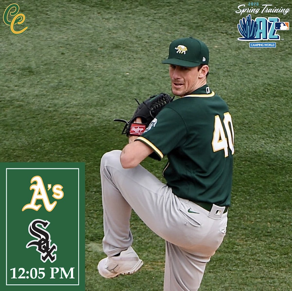 ColiChronicles's tweet image. After last night’s win over the Cubs, the A’s have now won five straight to improve to 7-6 this Spring following an 0-5 start! Chris Bassitt gets the ball this afternoon as the A’s visit the White Sox at Camelback Ranch. #RootedInOakland