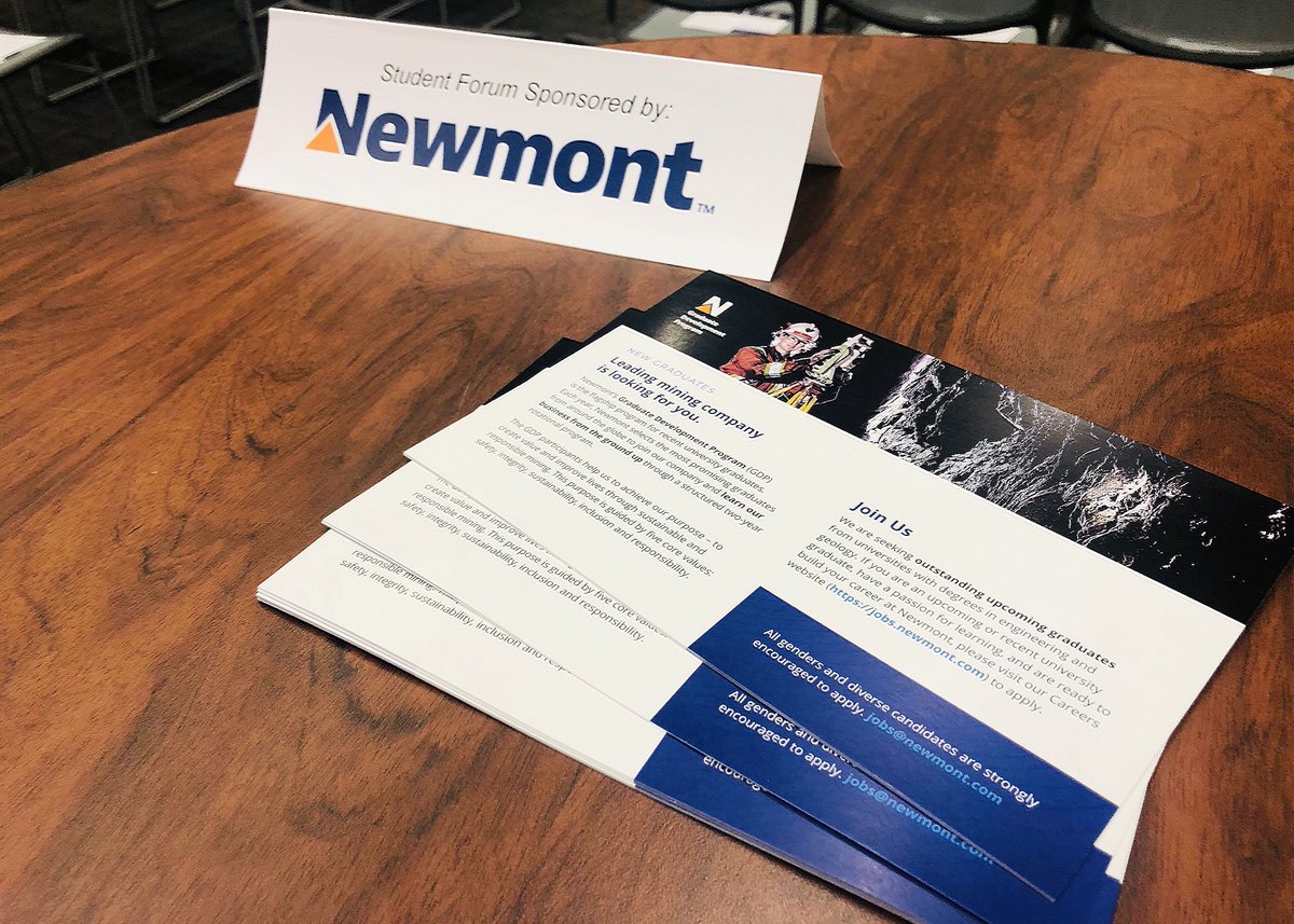 NewmontCorp's tweet image. At last week’s SME #MineXchange2020 conference, we hosted a student forum and engagement lunch that aimed to inspire students in their studies and open doors to future career prospects. We put a spotlight on inclusion and diversity, asking students what both values meant to them.