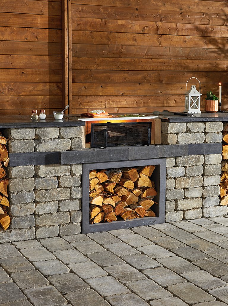barkmanconcrete's tweet photo. Experience camping cooking in your own backyard with our new Quarry Stone Wood Grill, part of our new Barkman Outdoor Kitchen Kits Collection. #spacesathome #outdoorkitchen #outdoorliving #backyardgrilling https://t.co/QkAmUDVjkX https://t.co/vrad2YbNXt