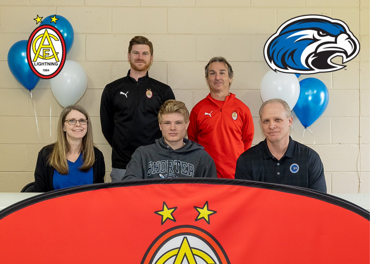 AFC_Lightning's tweet photo. We are proud to announce that Matthew Allen from our 2001 Boys Gold team has signed his letter of intent to @shorteruniv. Congratulations Matthew, we are proud of you! We wish you the best with @ShorterHawks Men’s soccer program.
⚡️⚽️🎓
#AFCcommitstocollege
#AFCisproudofyou https://t.co/6ydjiQiKF2