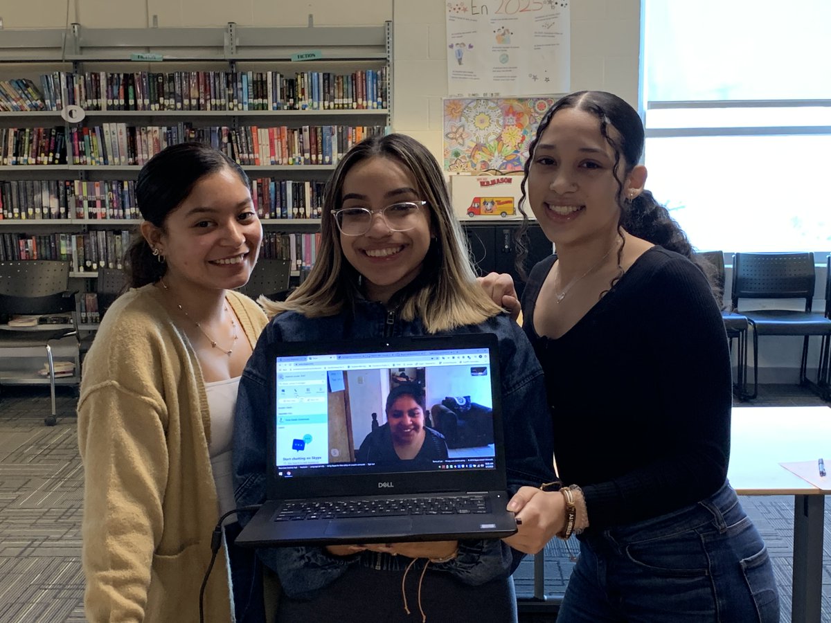 PCTAProvidence's tweet photo. PCTA students conversing via Skype with a Guatemala student from Chimaltenango. These Providence students are raising money to help her go to school in her country.  @pvdschools #PCTAPRIDE @SkillsUSARI @PCTASkillsUSA @MrsMcLoudRI @MrsPacitto https://t.co/MHVANlE96p