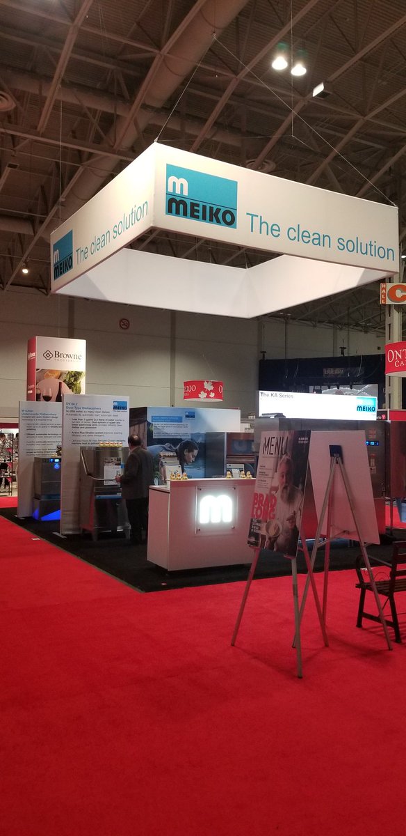 JudyL_88's tweet photo. Last day at the @RestaurantsCA show with the #MEIKO team. Met amazing people, sampled delicious foods and attended informative seminars. Good job #RCShow20! #foodservice #hospitality #thecleansolution #dishwashing #tradeshow #toronto https://t.co/Wk4UBO2cH8