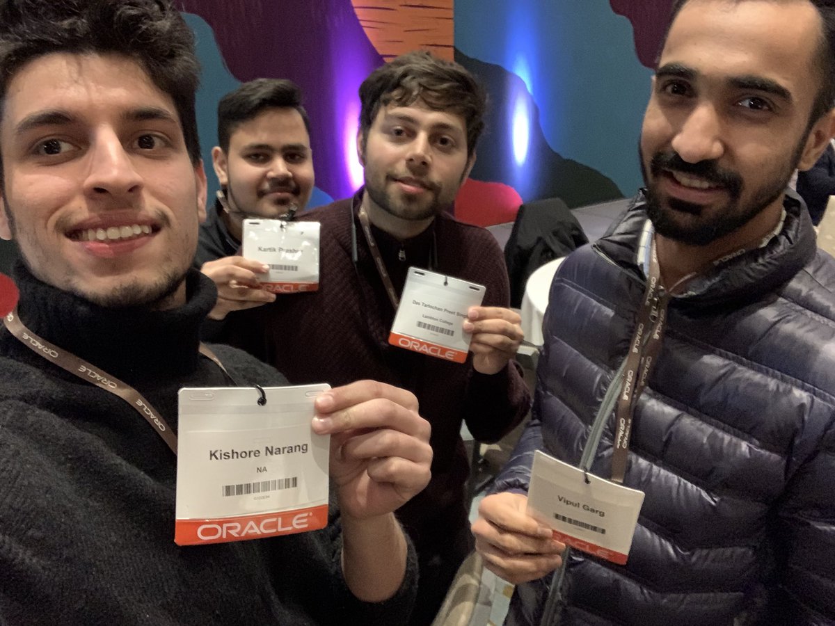 narangkishore98's tweet photo. Awesome Day. Awesome Friends. Awesome Event.
@oracle #OracleCloudDay #OracleCloudContest https://t.co/x6DYS63J7t