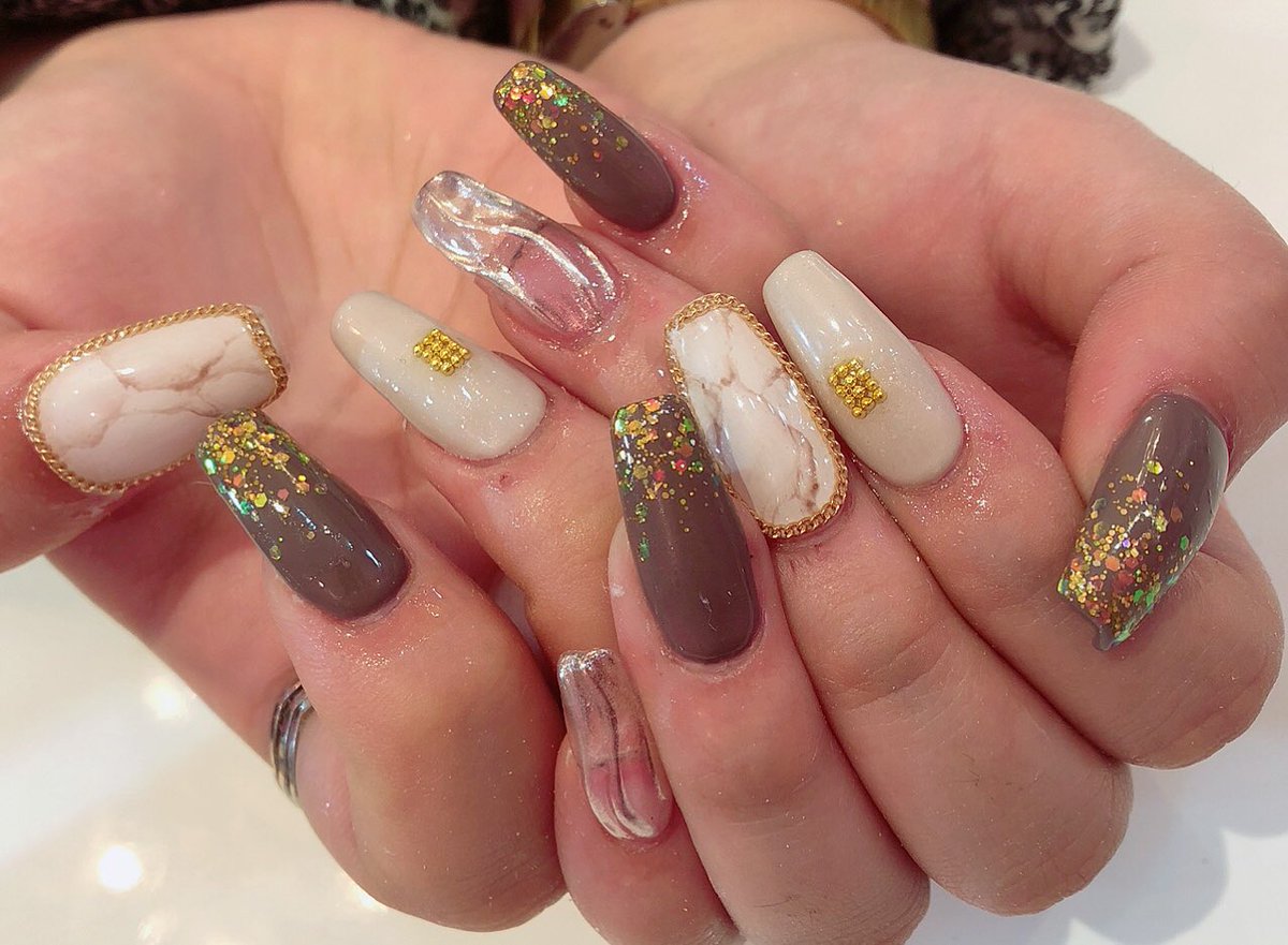 Nailsgogo 渋谷 ネイルサロン Nailsgogo ネイル 担当 ミツダ ニュアンスネイル 大理石ネイル ゴールドネイル ありがとうございました T Co Ilvuvmt64i 03 5728 4343 渋谷ネイルサロン ネイル スカルプネイル ネイルデザイン