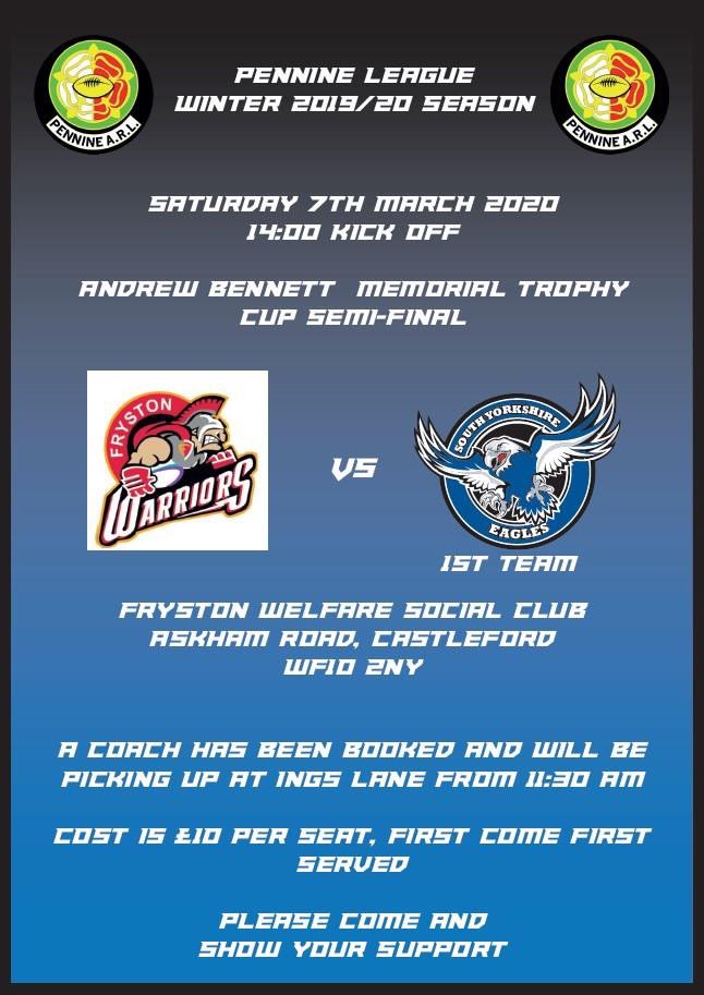 Come and show your support 👏🏉