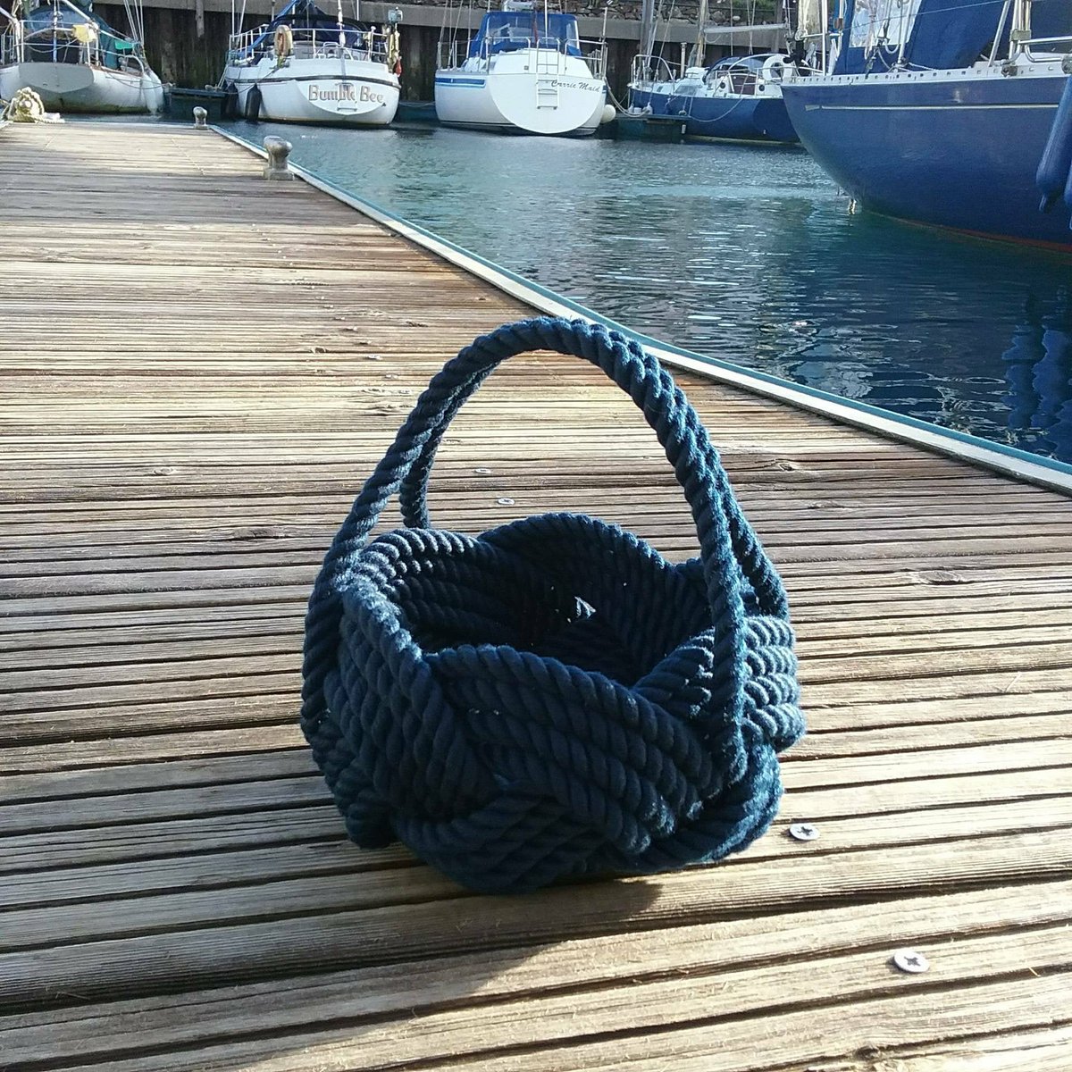 nautical flower girl basket