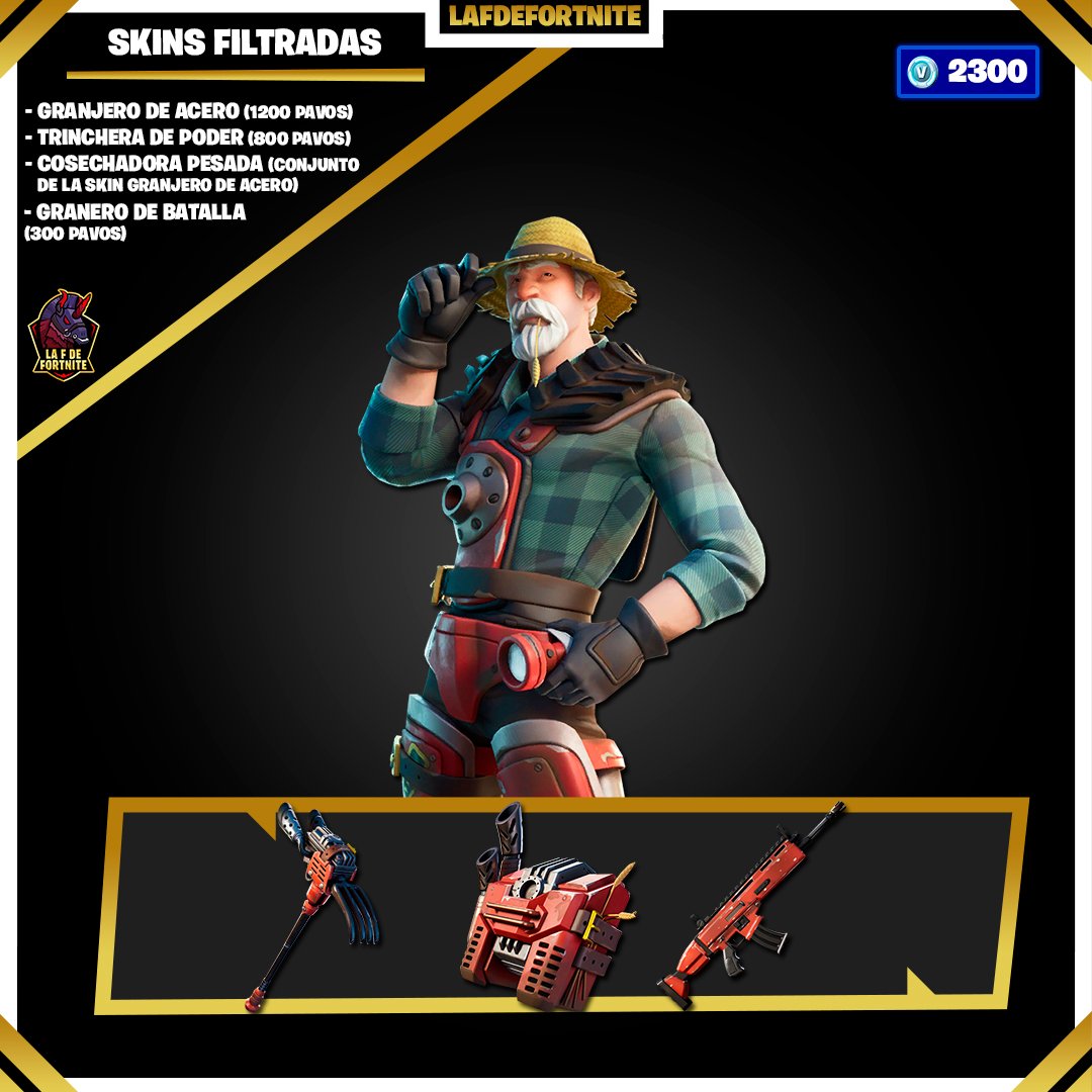 LaFdeFortnite's tweet photo. Estas son todas las skins filtradas con sus respectivos cosméticos el precio no puede ser el oficial ya que es un estimado por la rareza.😂🙉

@fortnite #skins #skin #tienda #shop #item #itemshop #cosmeticos #fortnitetoday #fortnitecosmetics #fortniteskins #fortnitelovers https://t.co/pVZI2wCnyY