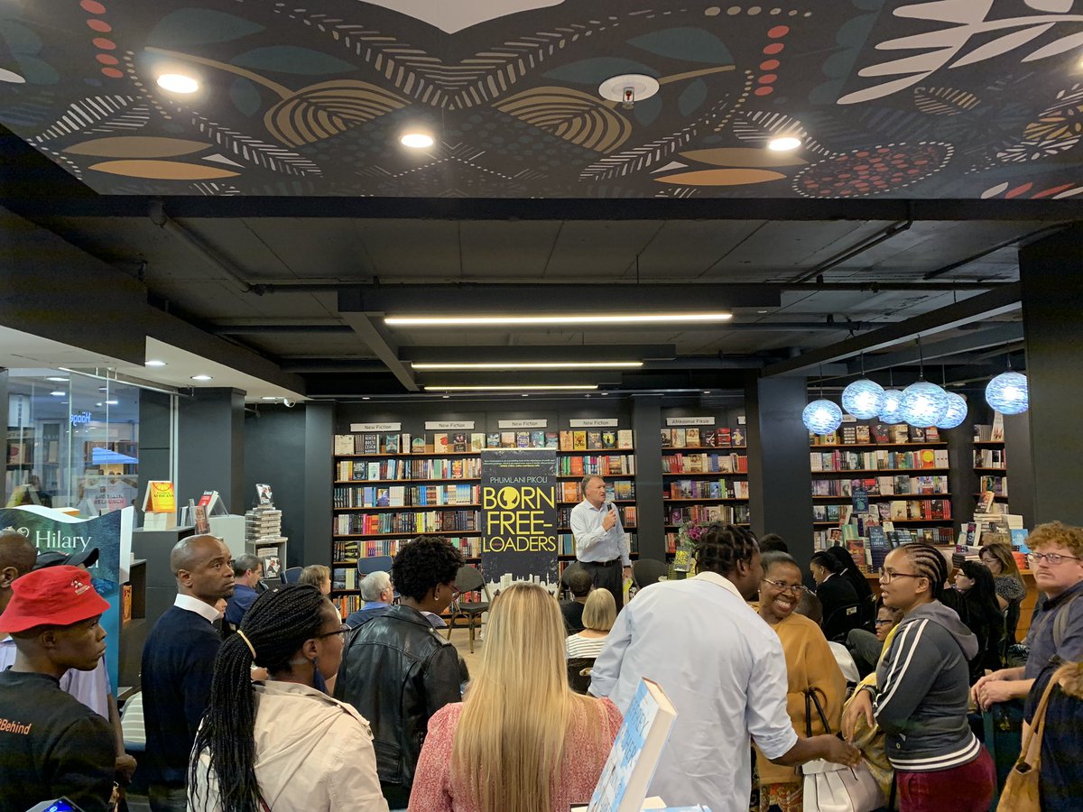 bilalr's tweet photo. Full house at the wonderfully renovated @ExclusiveBooks' Brooklyn store - @scoutgumbee here to launch #BornFreeloaders https://t.co/czoFirRPJC