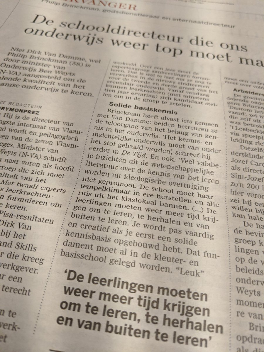ThGeerts's tweet photo. Onderwijs 'terug naar de top brengen door meer van buiten te leren'. Help! #bedigitalis https://t.co/OvUtQYi0P2