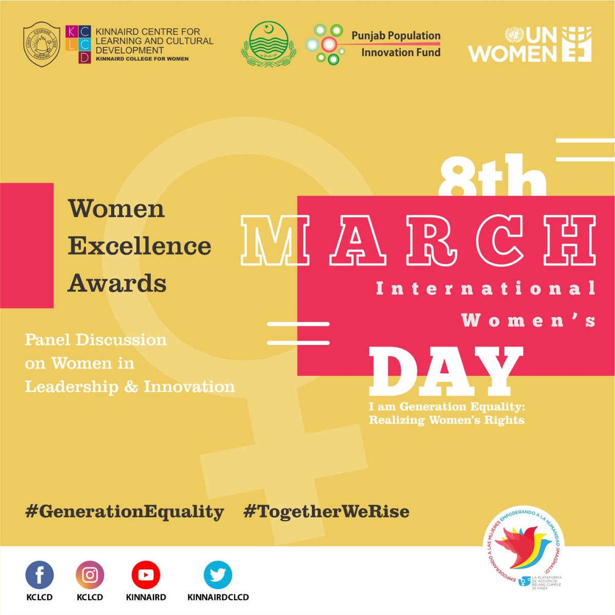 Minahilsultan3's tweet photo. Let's get together to celebrated international women's day 2020 kannaird College for women organizing a mega event in collaboration with @ppifpunjab and @unwomenpakistan @unwomen #kclcd #unwomen #iwd2020 #womenempowerment #togetherWeraise #generationalequality https://t.co/fbf4TxDHlO