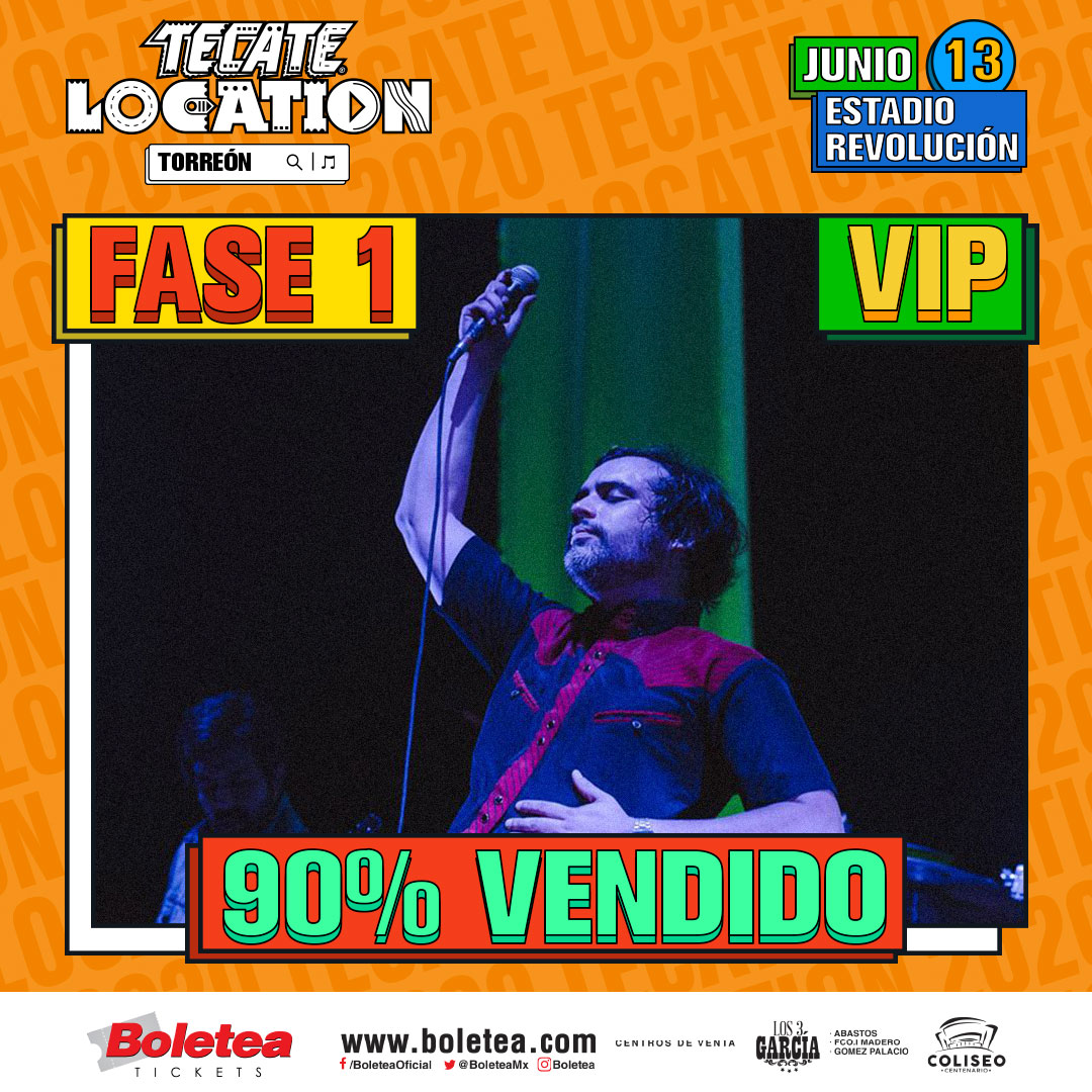 tltorreon's tweet photo. ¡Torreón! Los boletos VIP fase 1 están a punto de terminarse, ¡corre por los tuyos! 😱

Disponibles 🎟 en Boletea: https://t.co/lxwuYdhMfx y en sus puntos de venta. https://t.co/zldXiuwiCL