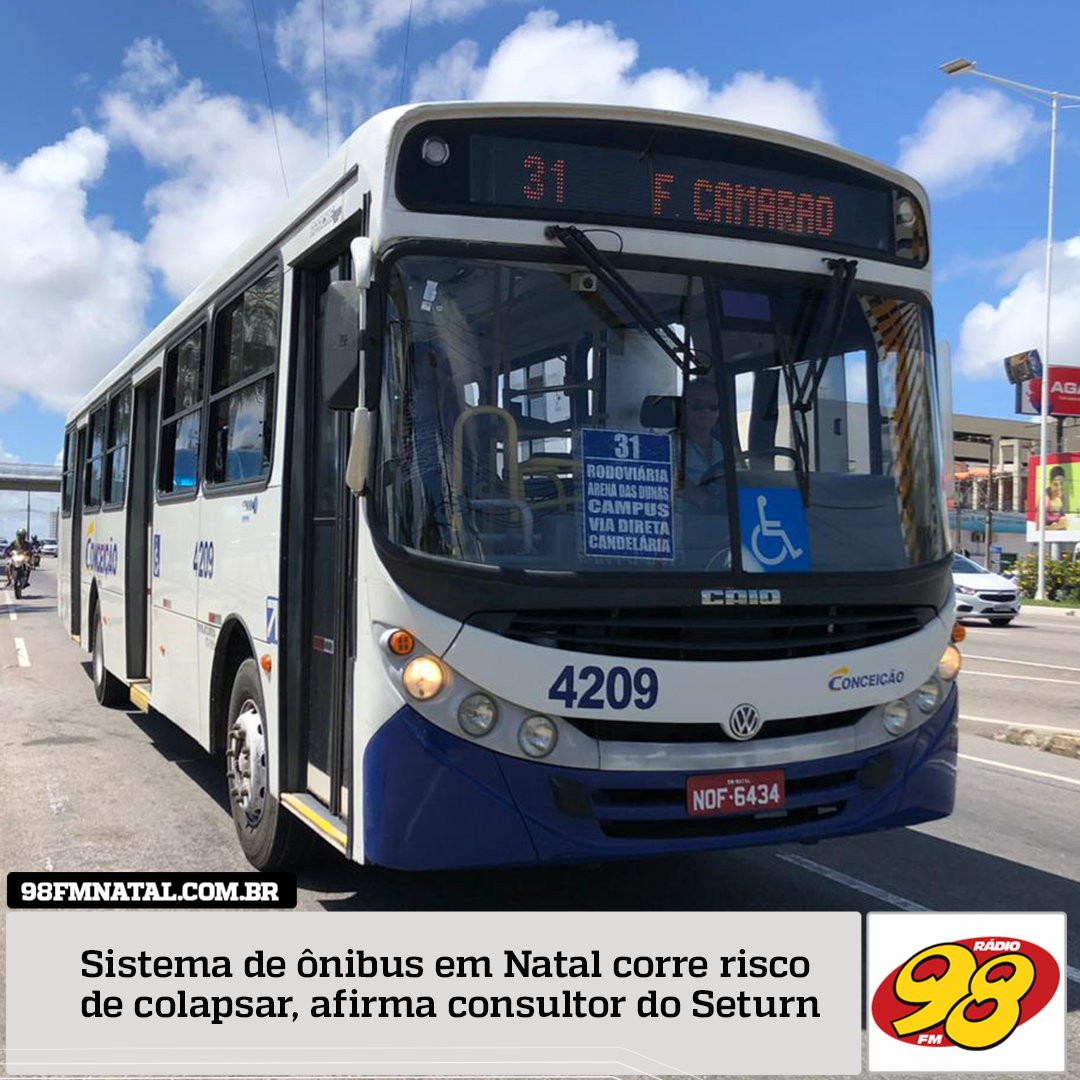 98FMNatal's tweet photo. O sistema de transporte público de Natal corre risco de colapsar. A afirmação é do consultor técnico do Seturn e foi dada com exclusividade em entrevista durante o 12 em Ponto 98 desta terça-feira (03). https://t.co/hsJMHGNhdB #98fmnatal #12emponto98 #seturn https://t.co/fTaGCftHmV