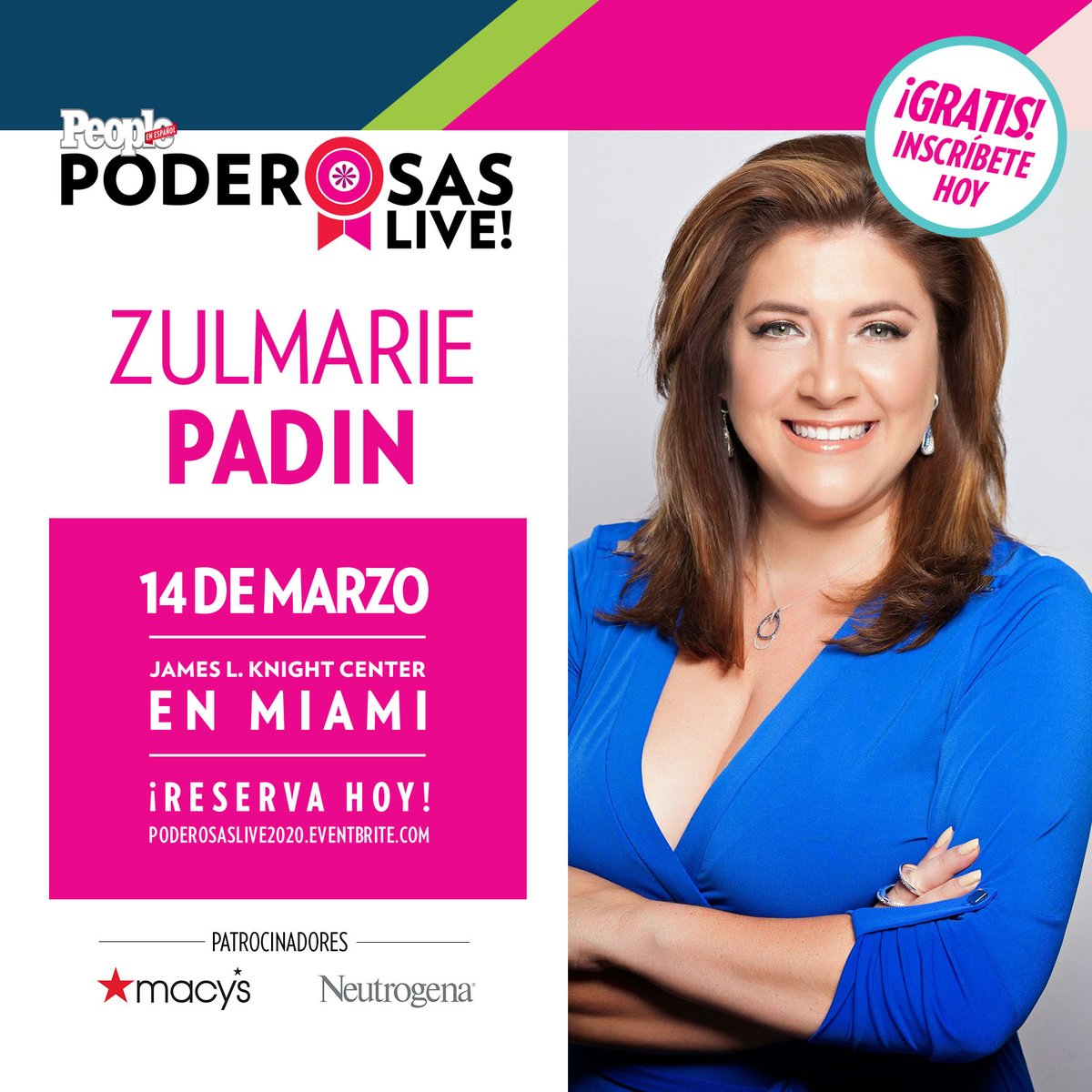 Te espero en mi taller GRATUITO a las 4 pm en #PoderosasLive de <a href="/peopleenespanol/">People En Español</a>. Alcanza tu Poder! Llega temprano para que disfrutes un dia lleno de talleres con celebridades y expertos del mundo de los negocios. Get your tickets peopleenespanol.com/poderosas