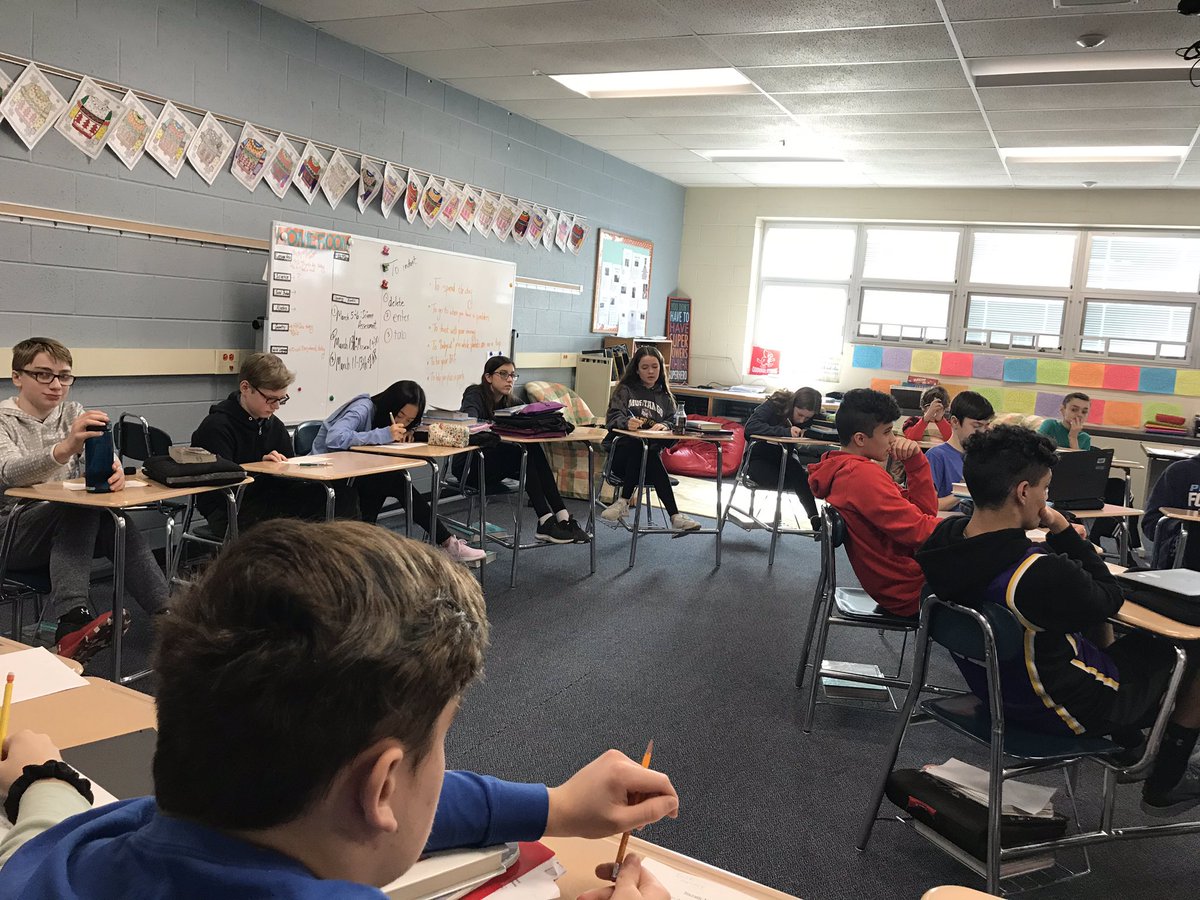 Love doing Socratic circle with our 8th graders!! Love to hear how they analyze And Then There were None. #southlearns #keeptalking <a href="/sms8west/">sms8west</a> <a href="/smslearns/">smslearns</a>