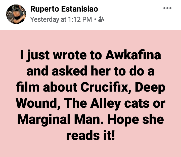 partyanimalhc's tweet photo. @awkwafina @awkwafina @awkwafina 
PLEASE SPEAK WITH THIS MAN BEFORE MAKING YOUR MOVIE ABOUT THE CALIFORNIA PUNK ROCK/ASIAN RESTAURANT SCENE OF THE LATE 70S.
ASIAN PUNK MUSICIANS ARE CONCERNED ABOUT HOW/IF THEY'RE HEROS/PIONEERS WILL BE PORTRAYED. https://t.co/46ad5Mumbb