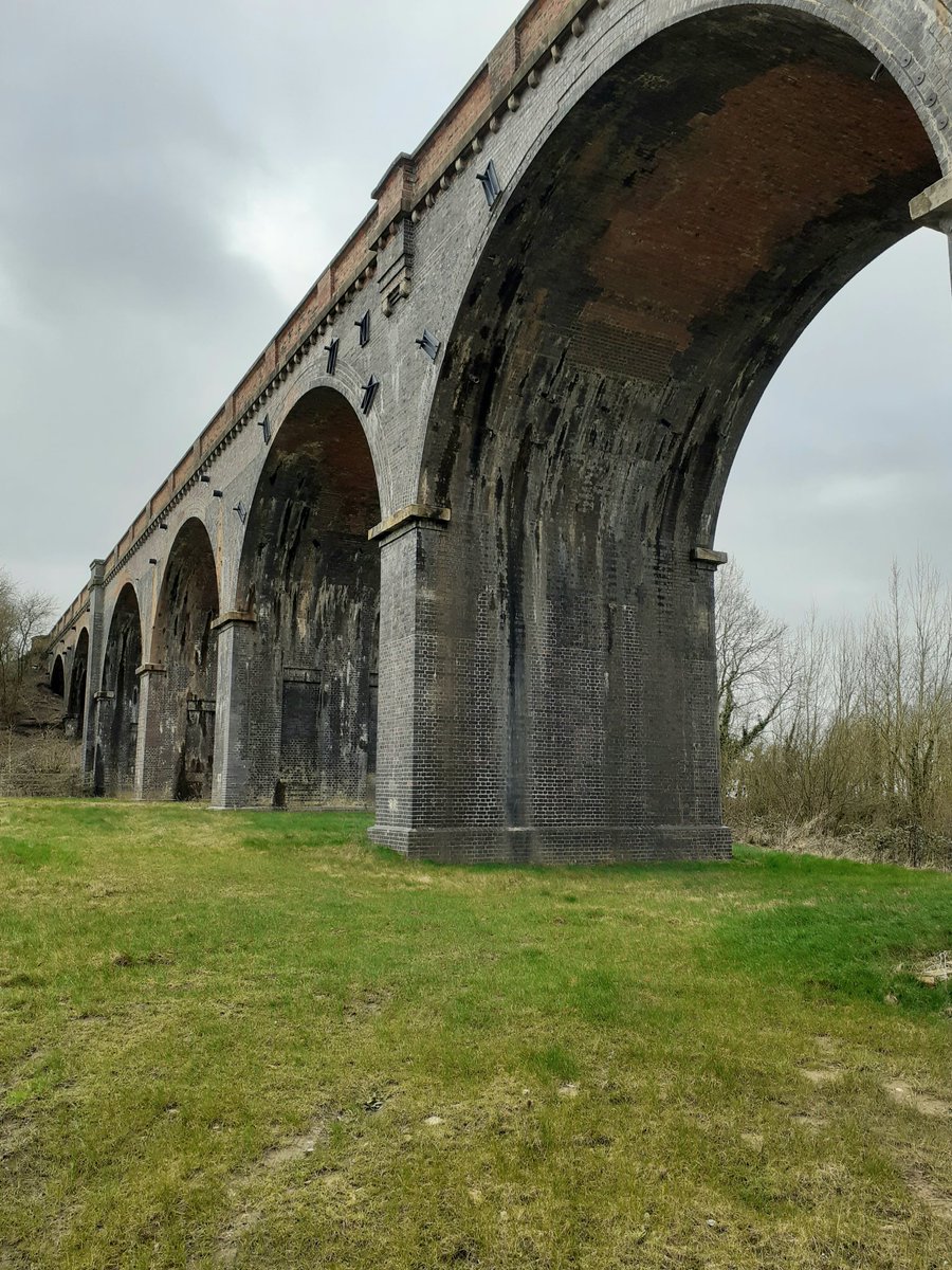 The remarkable Welland Valley or Harringworth Viaduct near Uppingham in Rutland. Completed in 1878, 82 arches, 1.16km long and apparently containing 30 million bricks. Now a Grade 2 Listed structure.