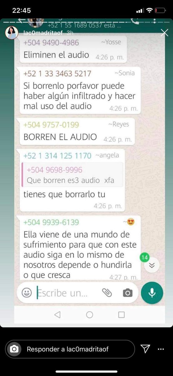 Gar_pineda's tweet photo. @AlbertoCiurana @lacademiaazteca @Azteca @ChapoyPati @DaniBisogno @pedrosola SEÑORES PONGAN ATENCIÓN EN ESTE AUDIO, AHORA RESULTA QUE LA ACADEMIA ENFERMÓ A LA HONDUREÑA https://t.co/UUqAS2rOe5 https://t.co/e9iqyTGKTU