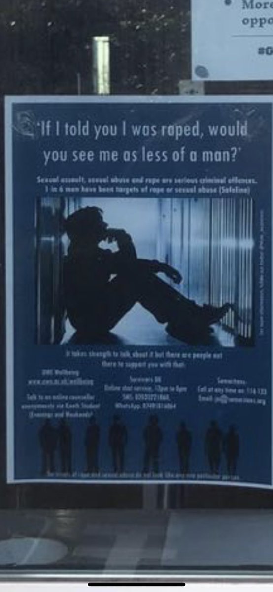 TylerrrMillsss's tweet photo. Great way to spread awareness of such an important but silent topic surrounding male sexual assault and abuse #malesexualabuse @male_awareness https://t.co/Eyglx2cKx3