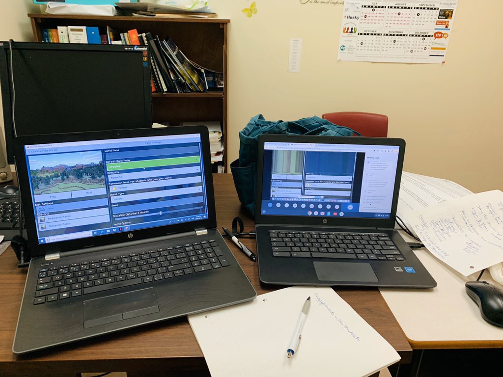 JuliaPretty7's tweet photo. Great PL today @PlayCraftLearn  #minecraftbeginner @NLESDCA @HNMA_Lawn @nltatesic @MrGoldsworthy12 https://t.co/GparlFGuJ1