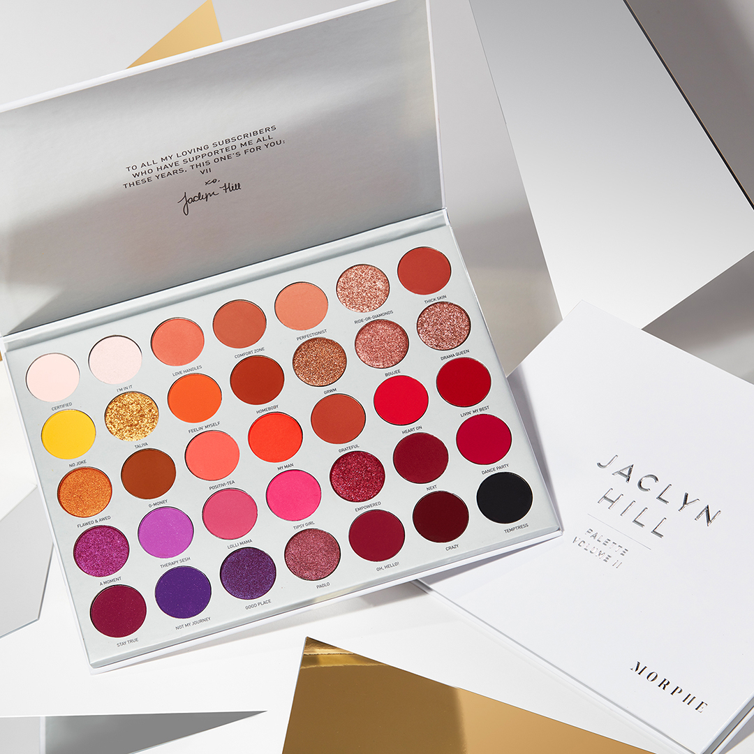 ultabeauty's tweet photo. Oooh she's got RANGE 💛♥️💗💜 The NEW @MorpheBrushes x @Jaclynhill Volume II Palette has 35 fiery shades of mattes and shimmers. RT if you want it! #ultabeauty https://t.co/emMIne9xi7
