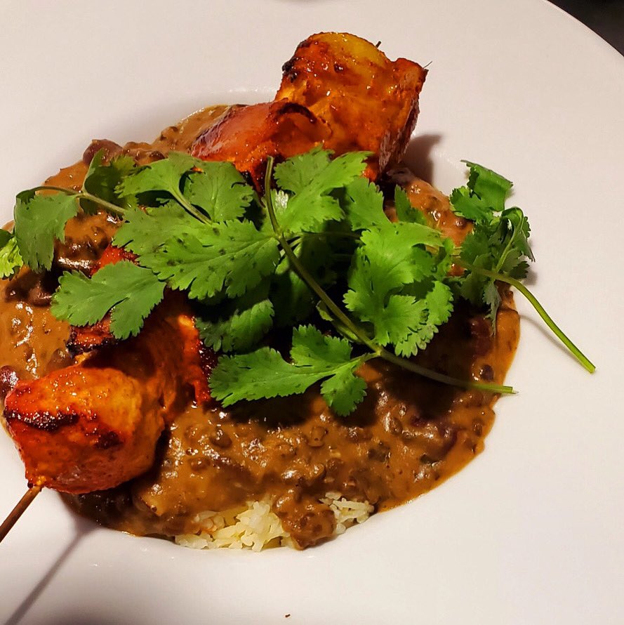 BoulevardRD's tweet photo. Can you say #YUM !? Today’s lunch special is definitely one you don’t want to miss!

Peas pilaf served with lentil stew and a skewer of tandoori chicken.

Soup of the day: Red beans &amp; rice with coconut milk! #boulevardrd #lunchspecial #delicious #restaurant #foodie #reddeer https://t.co/nC3U70k0pd