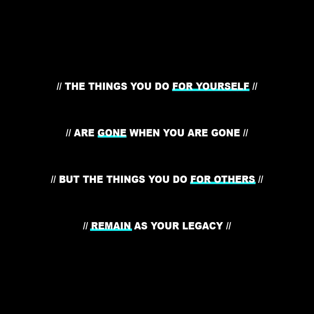 Build for more than just you

Have an impactful week everyone 🙏🏾