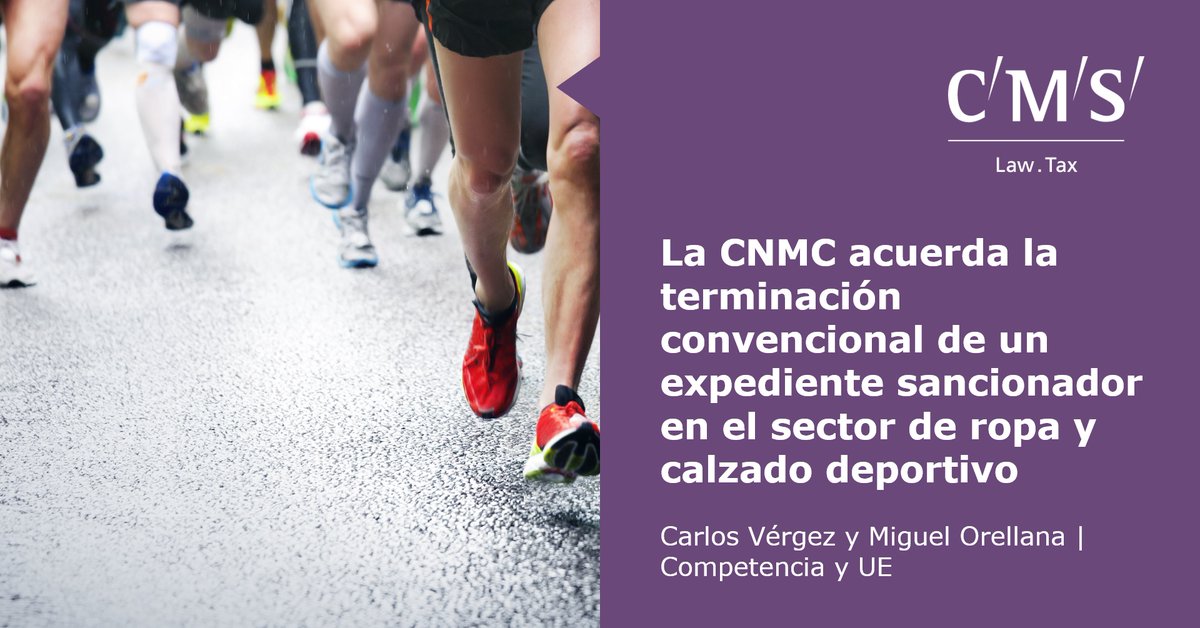 CMS_Spain's tweet photo. Comentamos la resolución por la que la #CNMC ha acordado la terminación convencional del expediente sancionador que inició en 2018 contra #Adidas, originado por ciertas conductas anticompetitivas en sus relaciones comerciales. https://t.co/EVhZgMf4UH #postsCMS #competencia https://t.co/H8NKzDJNbi