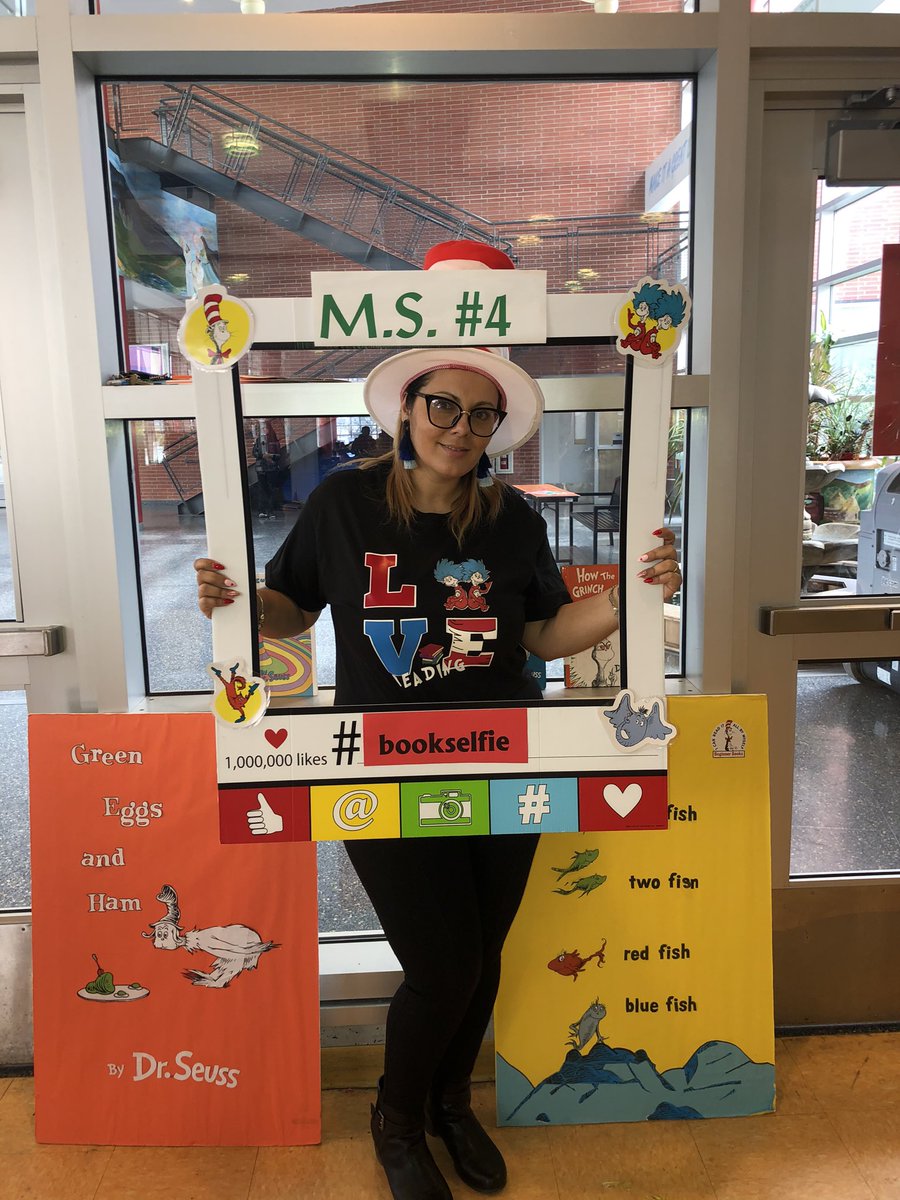 FrankConwellMS4's tweet photo. @FrankConwellMS4 Day 2 of our Read Across America celebration consists of crazy hats and book selfies! #ReadAcrossAmericaWeek #bookselfies #crazyhats #middleschoollife #MS4Rocks https://t.co/HGFIOmVgym