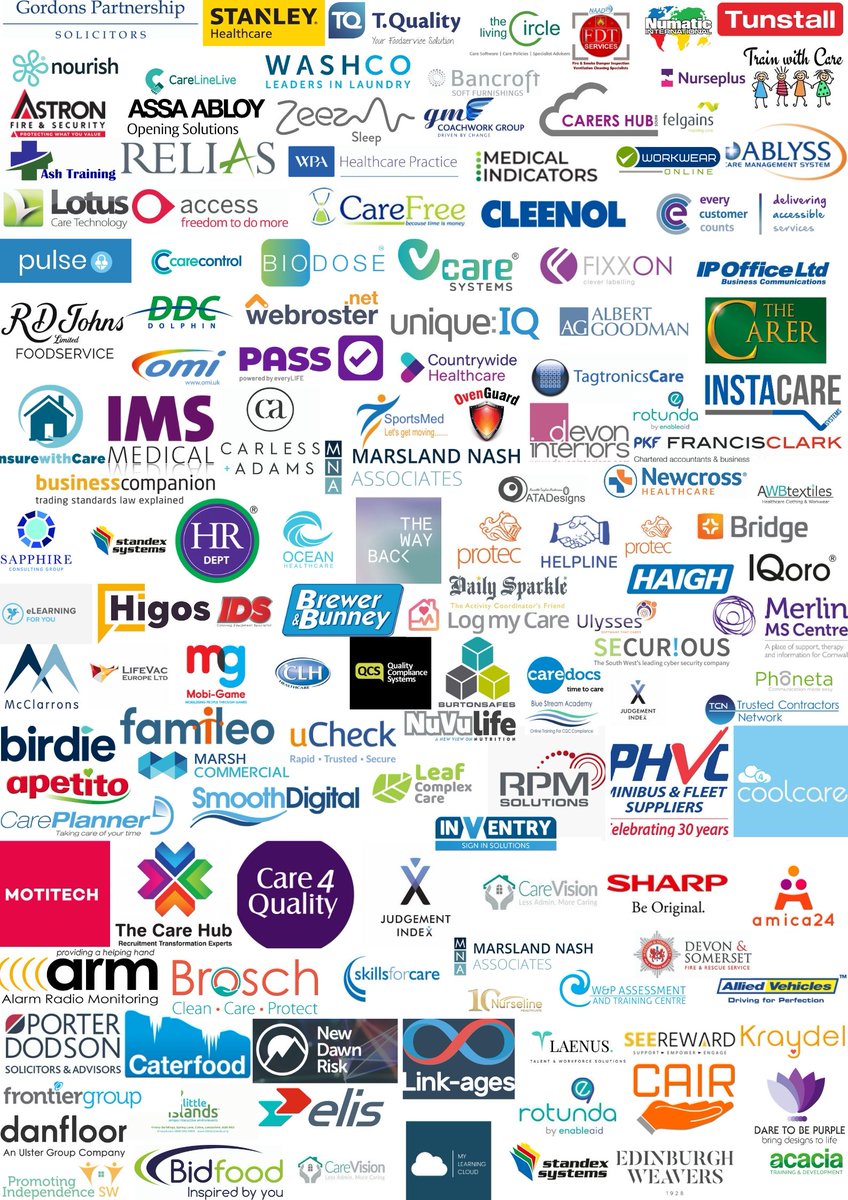 Here is a full line up of our Exhibitors for The Southwest Care Exhibition next week! 12th at Westpoint - Exeter, Book your tickets here eventbrite.co.uk/e/south-west-c… #careexpo2020 
@PhonetaUK <a href="/InsureWithCare/">Insure With Care</a> <a href="/McClarrons/">McClarrons Ltd</a> <a href="/InstaCareSW/">InstaCare Systems</a> <a href="/apetitouk/">apetito</a> <a href="/CareDocsUK/">CareDocs (Care Management Systems Ltd)</a> @TheSmoothGroup <a href="/LifeVac/">LifeVac</a>