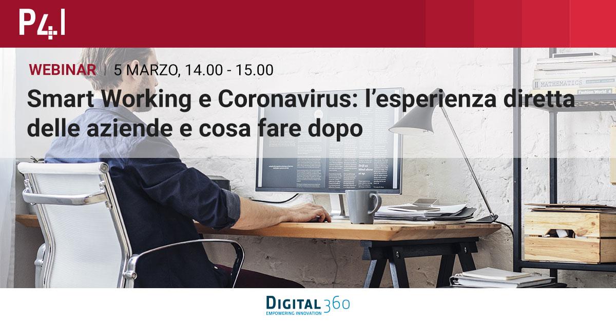 Durante il webinar ci confronteremo con <a href="/marianocorso/">Mariano Corso</a> e le esperienze di A2A, Zurich e della Presidenza del Consiglio dei Ministri sul tema emergenza #coronavirus e #smartworking
Per iscriversi: lnkd.in/dXTbjK4