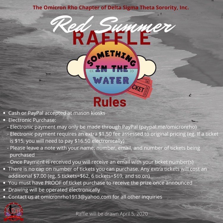 Omicron Rho is Raffling off a SITW Ticket, a Shuttle Pass, and a One-Hundred Dollar VISA Gift Card to one lucky winner, for you to have an amazing 3 day weekend experience April 23rd-25th. Will it be you? 🔥 [Raffle is not only exclusive to the George Mason Community]